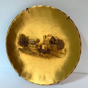 Amish Wendell August Forge Bronze Plate Farm Horse Buggy Handcrafted Hammered